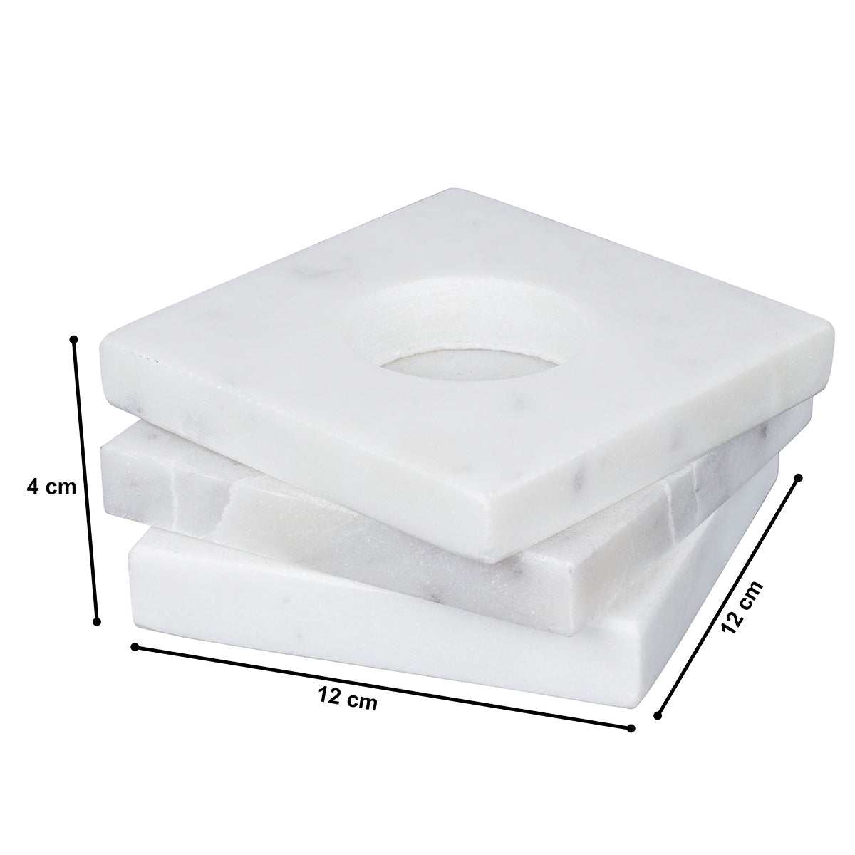 Candle Holders – Handcrafted Geometric Marble Candle Holders | Modern Luxe Home Decor (Set of 3) - LuvihCreteSet of 3 Candle Holders – Premium Marble Design for Sophisticated Home Settings