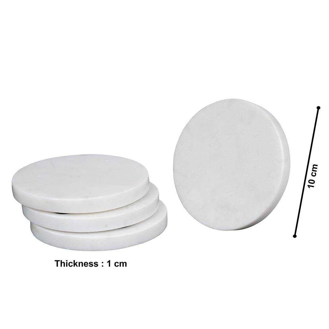 Elegant Round Marble Coasters – Luxury Drink & Table Decor - LuvihCreteRound Marble Coasters ( Coaster Set - Table Decor )