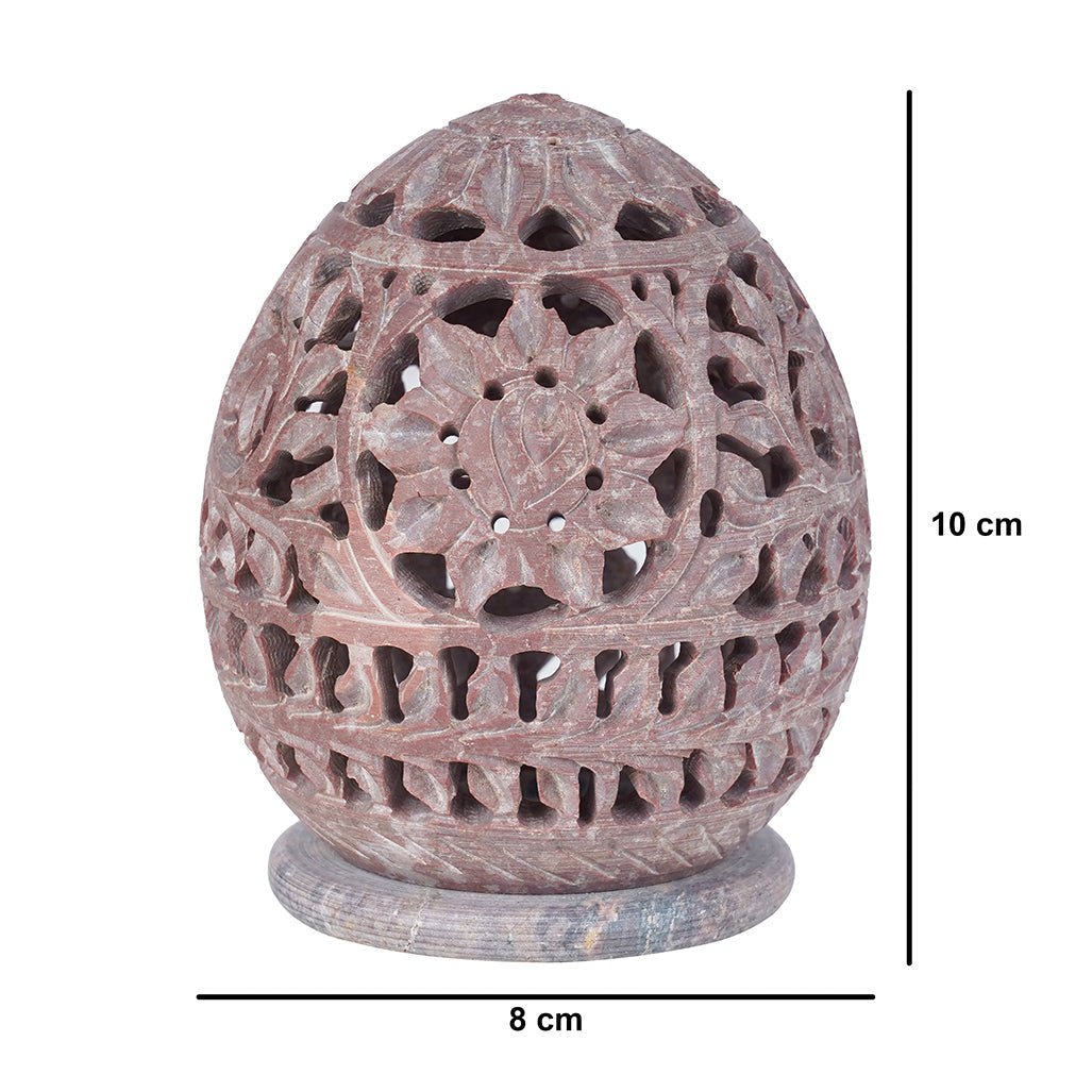 Soapstone Tealight Candle Holder – Handcrafted Decorative Accent - LuvihCrete"Luxury Soapstone Tealight Candle Holder – Stylish Home Decor"