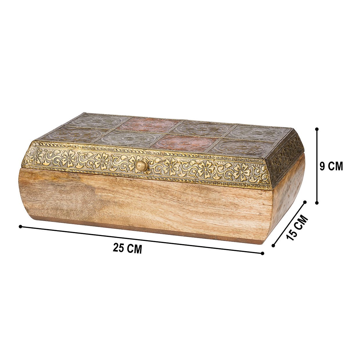 Wooden Box – Handicraft Decorative Artisan Storage & Home Accent - LuvihCreteDecorative Wooden Box – Stylish Handcrafted Wooden Gift & Storage Solution