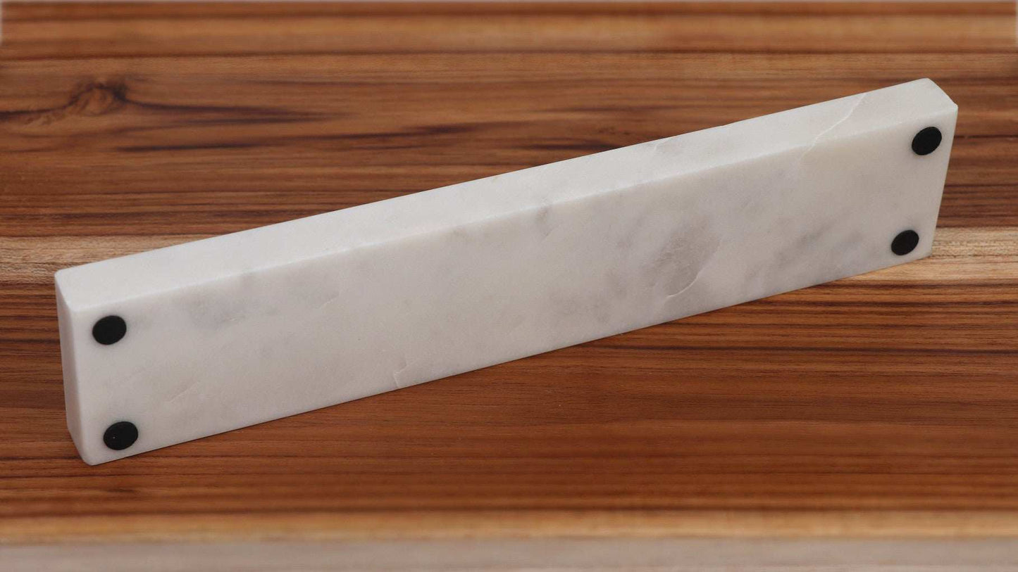 Candle Holder – Handcrafted Marble 5 Candle Holder Single Strip - LuvihCreteLuxury Marble Candle Holder – Holds 5 Candles in a Sleek Single - Strip Design