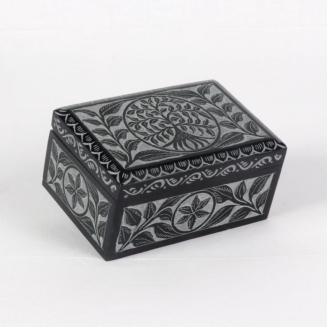 Elegant Black Stone Jewelry Box – Handmade Luxury Keepsake Storage - LuvihCreteElegant Black Stone Jewelry Box – Handmade Luxury Keepsake Storage - LuvihCrete