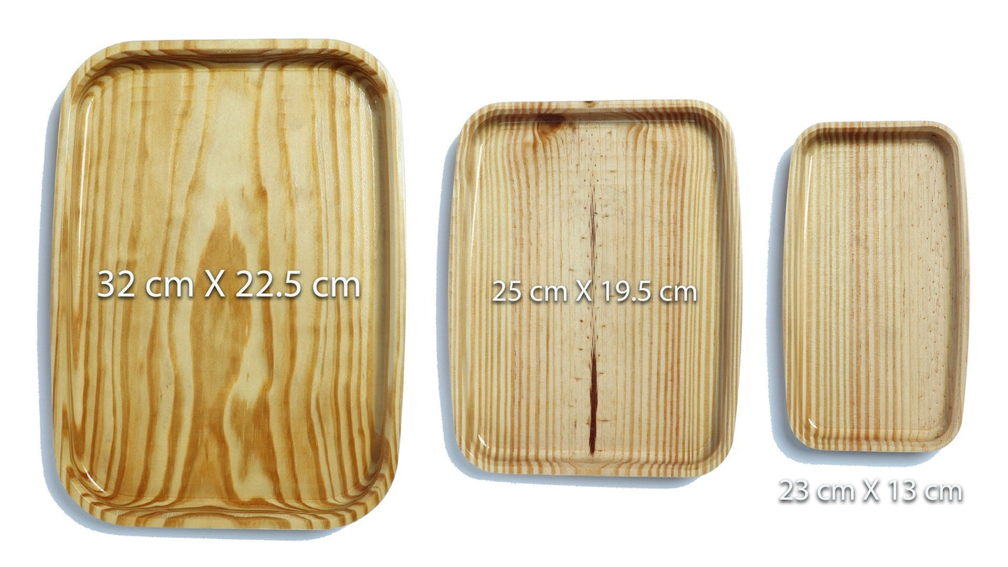 Elegant Solid wood Serving Tray – Rustic & Stylish Tableware - LuvihCreteElegant Solid Pinewood Serving Tray – Rustic & Stylish Tableware - LuvihCrete
