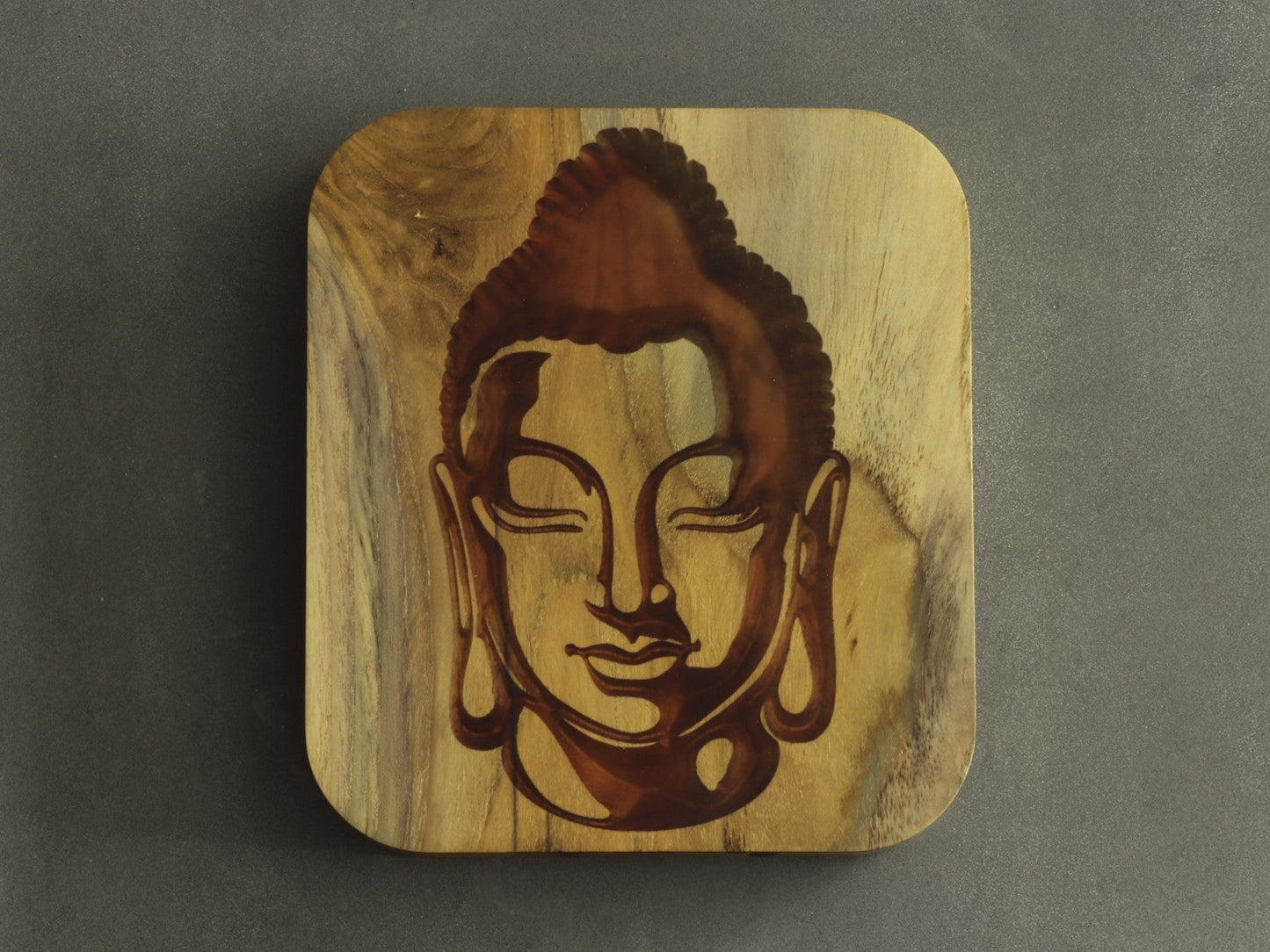 Buddha Wooden Wall Art – Spiritual & Elegant Shelf Decor - LuvihCreteHandcrafted Buddha Wooden Wall Art – Spiritual & Elegant Shelf Decor - LuvihCrete