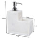 Luxury White Marble Bathroom Set – Soap Dispenser & Toiletry Holder - LuvihCreteLuxury White Marble Bathroom Set – Soap Dispenser & Toiletry Holder - LuvihCrete