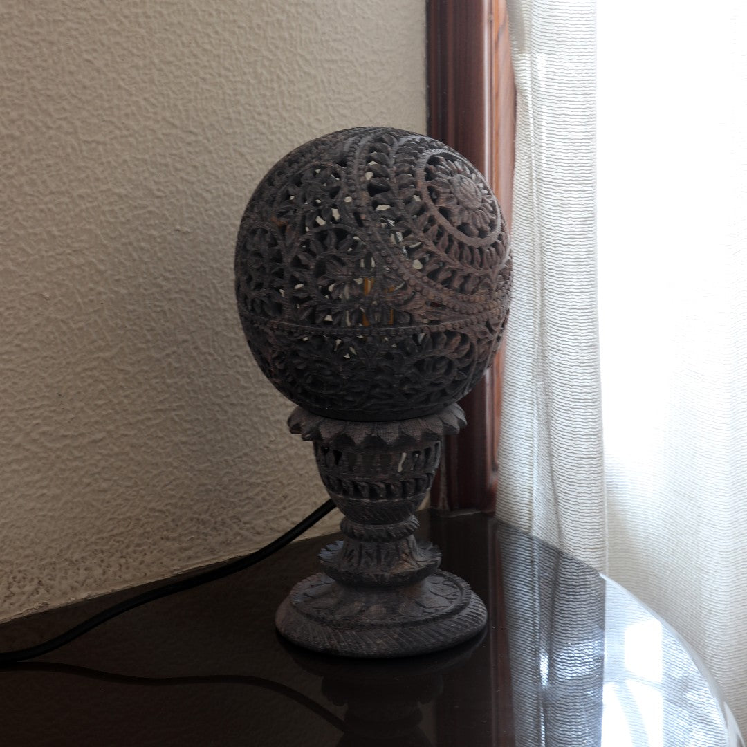 Soapstone Hand Carved Lamp